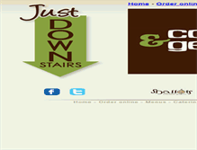 Tablet Screenshot of justdownstairs.com